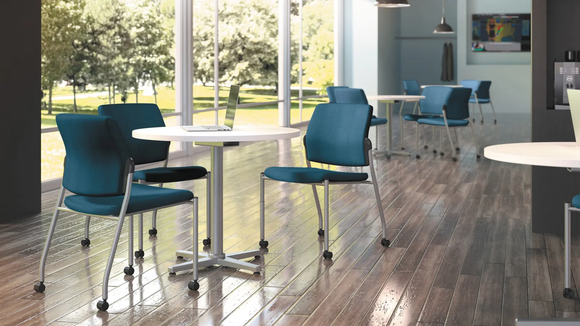 Cafeterías escolares equipadas con mobiliario de HON