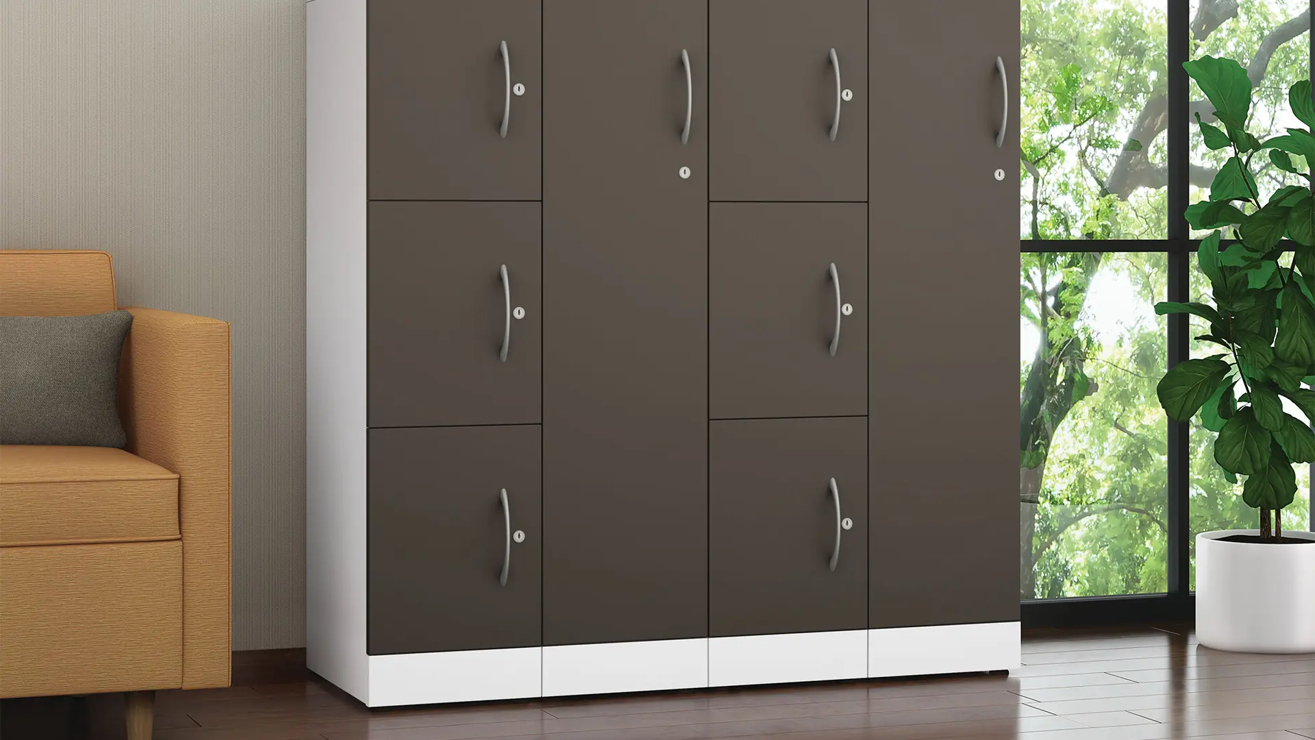 Mobiliario HON para lockers y vestidores en espacios de salud