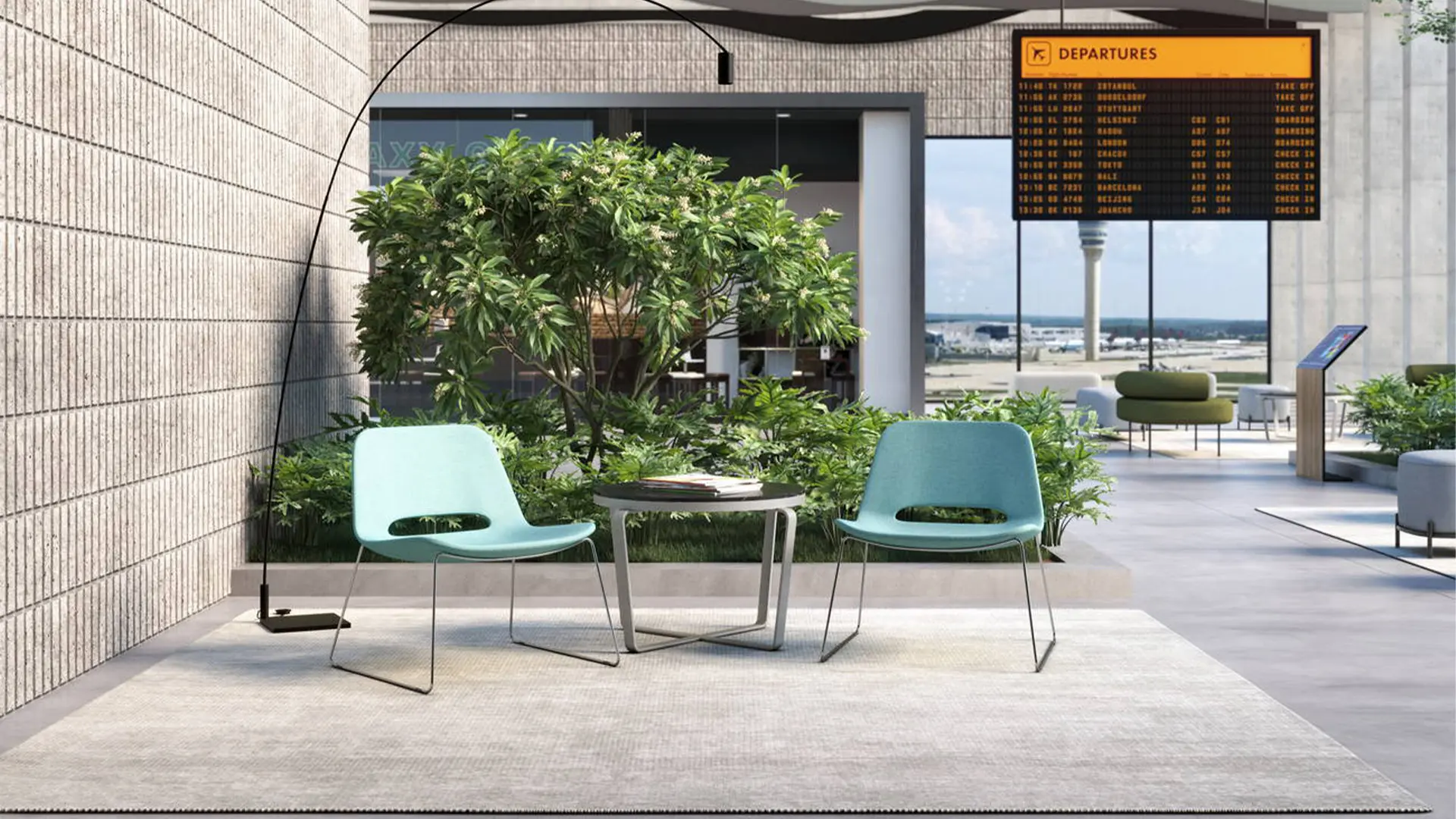 Mobiliario Bratti para exteriores, duradero y funcional, disponible en Moetti, ideal para optimizar espacios al aire libre.