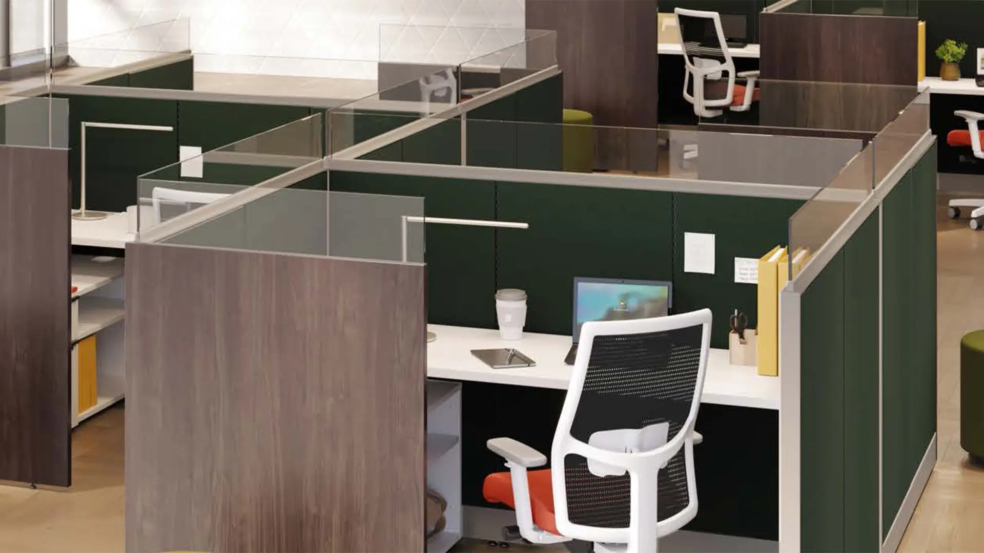 Nurses station equipada con mobiliario de HON 