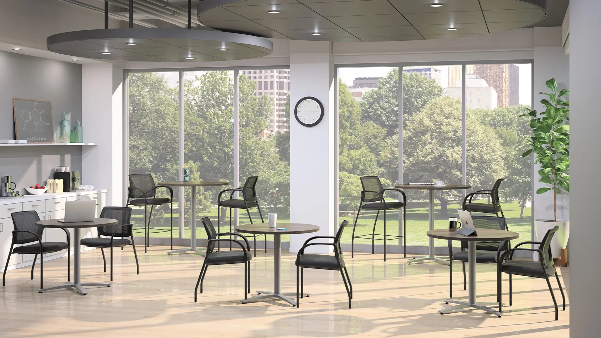 Mobiliario Hon para terrazas en espacios de salud